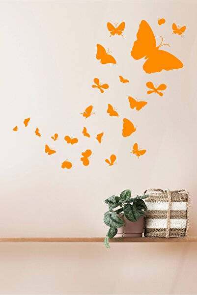 TRC TRAFİK Flying Butterfly Swarm Decorative Sticker