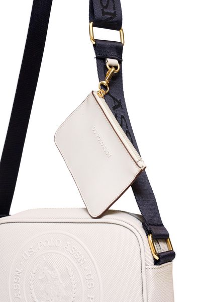 U.S. Polo Assn. White-White Women's Messenger Bag Us25275