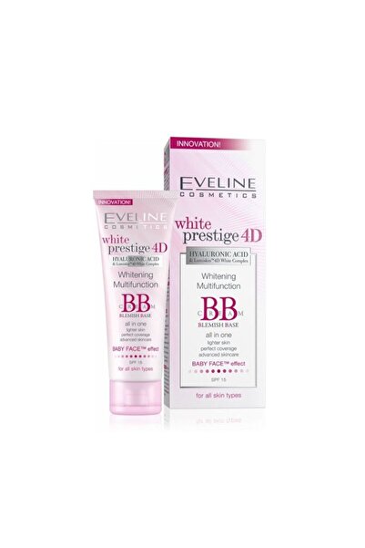 Eveline كريم BB لتبييض البشرة EV 4D بعامل حماية من الشمس 15 (50 مل)