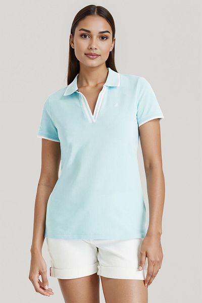 Nautica Basic Regular Fit Premium Cotton Logo Polo Shirt