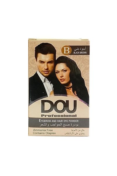 BRONZENET Doux Hair and Eyebrow Dye Powder - Black Brown B