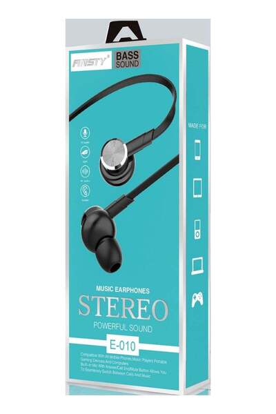 ANSTY سماعات أذن موسيقية ستيريو ذات صوت قوي