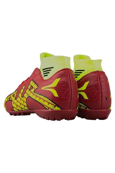 Liger High Top High Top Crampon Football Shoes with Socks RED - YELLOW