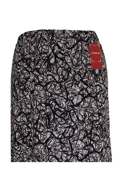 HESNA Women's Betül 8 Piece Elastic Unlined Black Stone Wrap Skirt