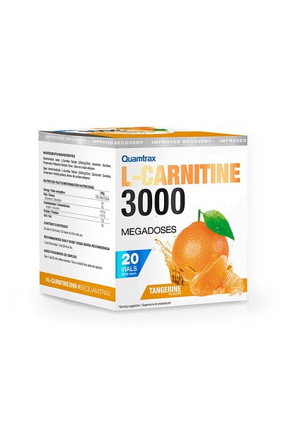 Quamtrax Set 20 x Quamtrax - L-Carnitine 3000 25ML Mandarina
