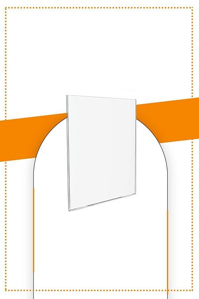 Etias Reklam A5 U Type - Transparent Plexi Vertical Table Fountain and Brochure Holder