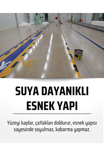 BARS Zemin Boyası, Iç Dış Mekan Uygun, Yüksek Aşınma Direnci, Geniş Renk Seçeneği - Ral: 1018