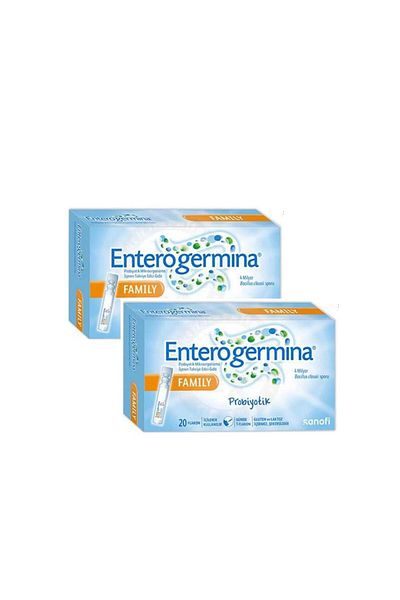 Enterogermina Family Probiotic Food Supplement Containing Microorganisms 20 Vials