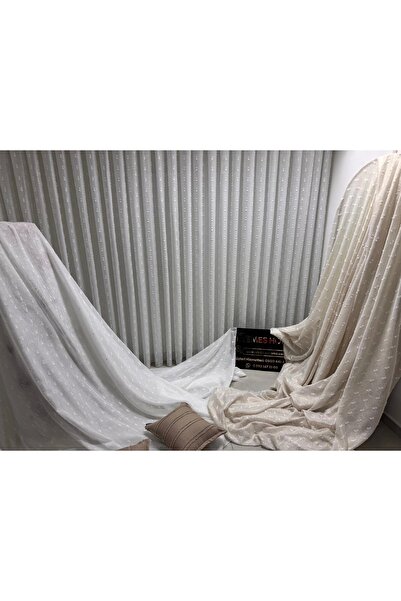 NİVEMESHOME Nivemeshome Florida Dd1654 V2 Perdele din tul plisat 1/3 în stil ...