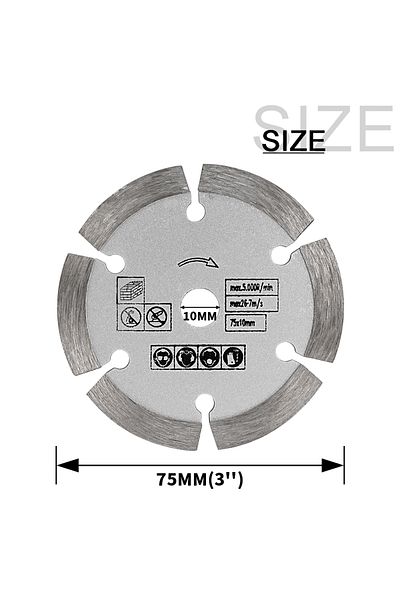 Choice 3inche 3pc Sbestily 3 " Stone Cutting Disc Mini Saw Blade75mm Diamond Cutting Blad Ceramic Concrete