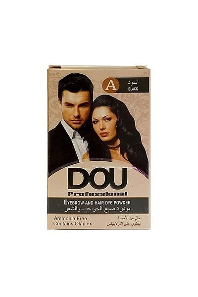 BRONZENET Doux Hair and Eyebrow Dye Powder Black A