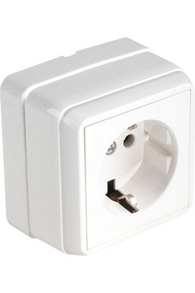 Ledarmy Ip44 Surface Mounted Grounded Receptacle Waterproof for Humid Environment