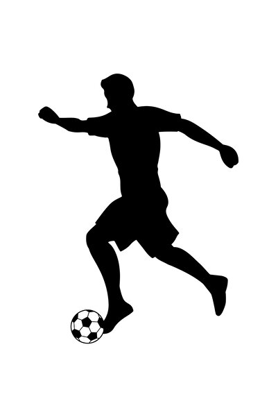 StoryGift Romania Sticker Adeziv 90CM Exterior cu un jucator de fotbal care a...