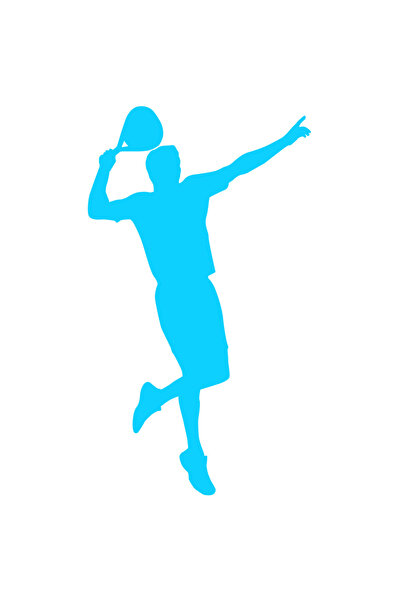 StoryGift Romania Sticker Autocolant 70CM Exterior cu un jucator de tenis car...