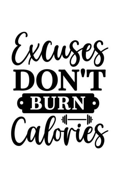 StoryGift Romania Sticker Adeziv 90CM Exterior cu mesaj care te indeamna sa faci miscare, intrucat scuzele nu ar