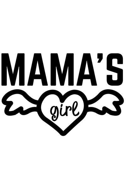 StoryGift Romania Sticker Exterior Cu Inimioara Si Textul "mama's Girl" - Fat...