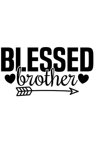 StoryGift Romania Sticker Autocolant 70CM Exterior pentru un frate bun si respectat cu mesajul "Blessed brother"