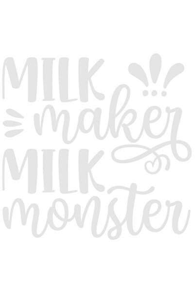 StoryGift Romania Sticker Autocolant 30CM Exterior cu mesaj in limba engleza "Milk maker, milk monster" , Vinyl