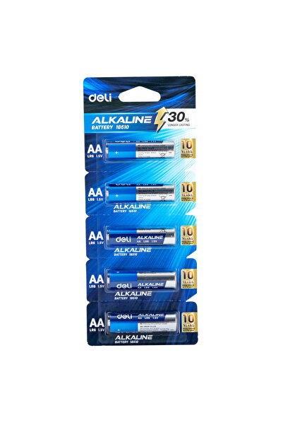 Deli Baterii alcaline R6(AA) blister 1 buc. Deli