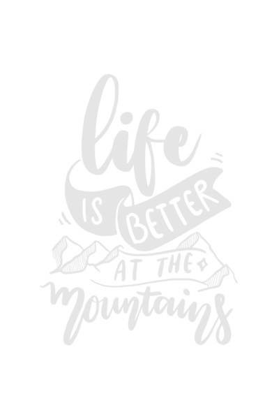 StoryGift Romania Sticker Autocolant 30CM Exterior cu textul "Viata este mai buna in munti" , Vinyl Alb, 30 cm