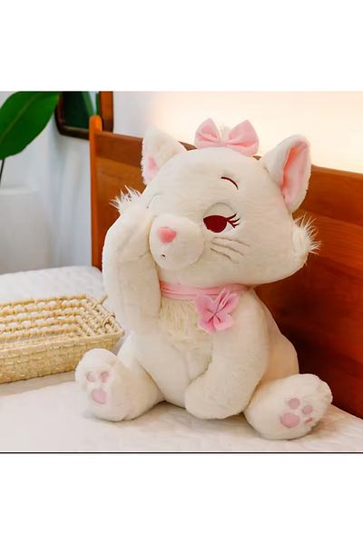 NB market Cat Marie Plush Toy -Disneyy Anime Mariya with Marie Series Cat Plush Toy 40cm