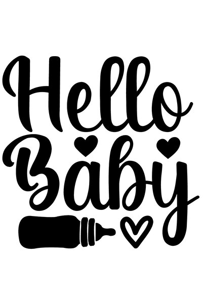 StoryGift Romania Sticker Eticheta 50CM Exterior cu inimioare pentru bebelusi...