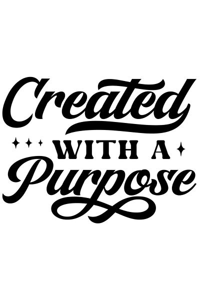 StoryGift Romania Sticker Autocolant 30CM Exterior cu mesaj motivational in engleza "Created with a purpose" - c