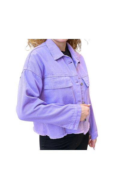SOLİS MODA Women's Crop Color Jacket