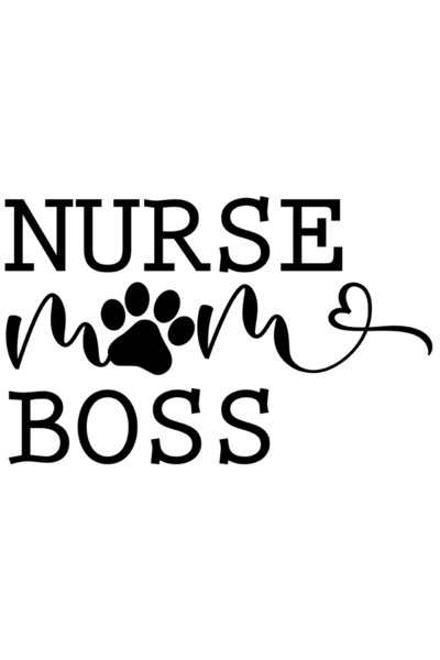 StoryGift Romania Sticker Exterior cu textul in engleza "Nurse, mom, boss" - ...