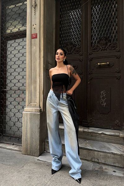 Joana Blugi Damă Oversize Albastri Renata