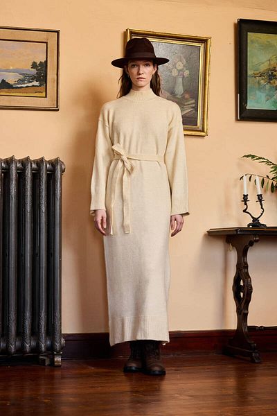 BE BLUE ROCHIE DE TRICOTA CREAM MOALE