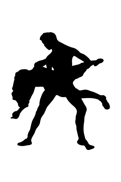 StoryGift Romania Sticker Exterior cu o femeie si un barbat care danseaza - i...