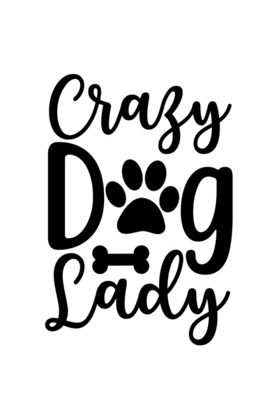 StoryGift Romania Sticker Exterior cu labuta si os pentru o doamna nebunatica...