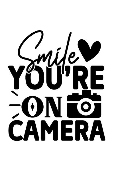 StoryGift Romania Sticker Adeziv 90CM Exterior cu mesajul in engleza "Smile, you're on camera" - zambeste la cam