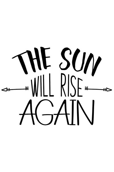 StoryGift Romania Sticker Autocolant 30CM Exterior cu textul "The sun will ri...