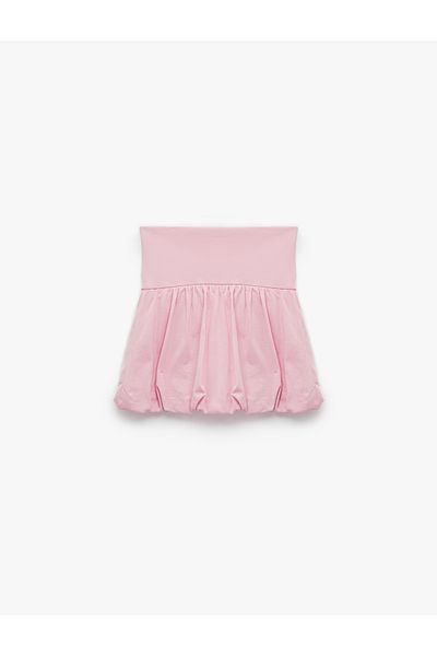 Koton Comfortable Fit High Waist Sports Balloon Shorts Skirt