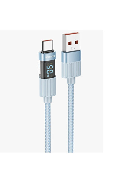 Borofone iPhone ile Uyumlu 5.0A Şarj ve Data Kablo USB to Type-C - 1.2 Metre ...