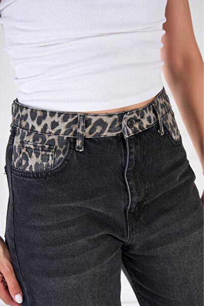 Joana Women's Oversize Jeans Black Emrin