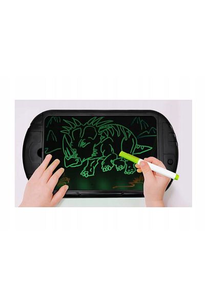 zola Plansa magica 3D pentru desen, LED, 9 planse cu 18 modele, 3 carioci duble, lavabila, 34x19.5 cm