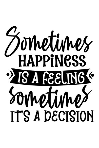 StoryGift Romania Sticker Eticheta 40CM Exterior cu textul "Cateodata fericir...