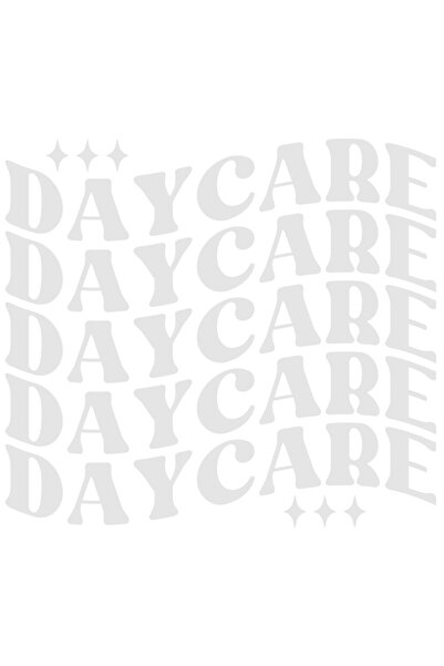 StoryGift Romania Sticker Exterior Cu Textul In Engleza "daycare" - Gradinita...