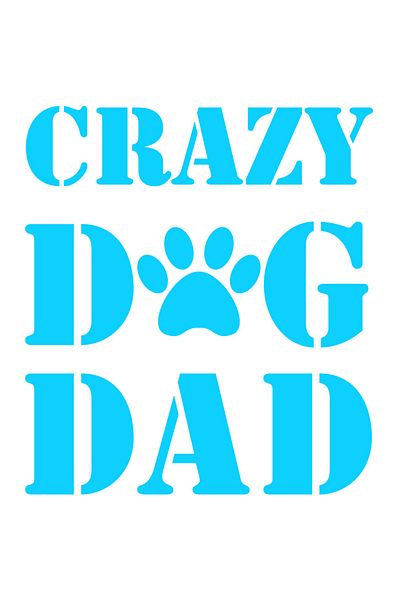 StoryGift Romania Sticker Adeziv 90CM Exterior pentru un tata iubitor de caini cu mesajul in engleza "Crazy dog