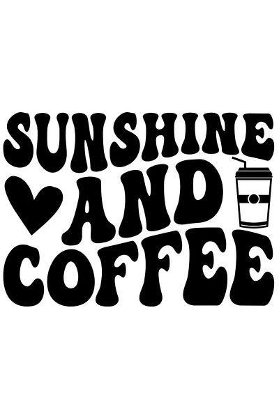 StoryGift Romania Sticker Eticheta 40CM Exterior cu inimioara si textul "Raza de soare si cafea" - te tine treaz