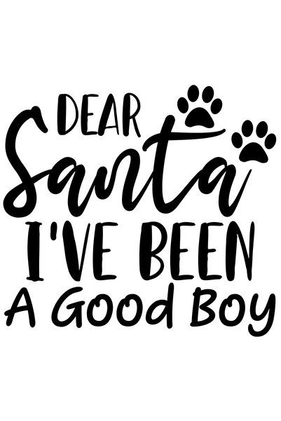 StoryGift Romania Sticker Eticheta 40CM Exterior cu labute si mesajul "Draga mosule, am fost un baietel bun" , V