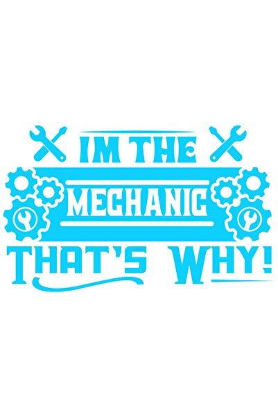StoryGift Romania Sticker Exterior Cu Mesajul In Engleza "i'm The Mechanic, T...