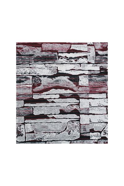 polo life Covor din bumbac fără elastic Savan 4m2, multifuncțional, covoraș pentru picnic (170x245)-model de piatră roșu claret