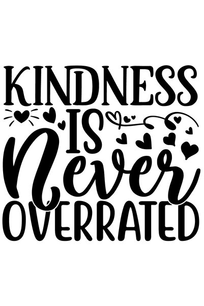 StoryGift Romania Sticker Exterior Cu Inimioare Si Mesajul "bunatatea Nu E Niciodata Supraevaluata" , Vinyl