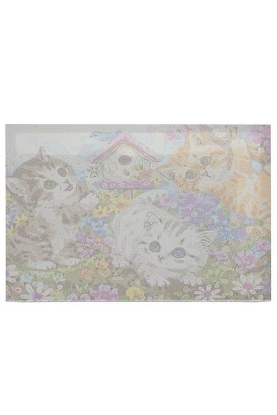 zola Set pictura pe numere copii si adulti cu acuarele, panza 40×50 cm, Pisicute in camp cu flori