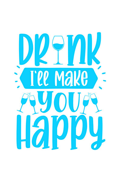 StoryGift Romania Sticker Exterior Pentru Consumatorii De Bauturi Tari Cu Mesaj In Engleza , Vinyl Albastru,