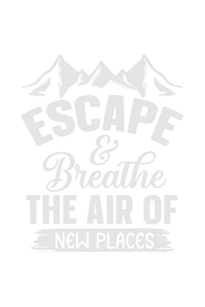 StoryGift Romania Sticker Eticheta 40CM Exterior cu munti pentru iubitorii de drumetii cu mesajul "Escape & brea